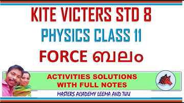 KITE VICTERS STD 08 PHYSICS CLASS 11 SOLUTIONS FORCE BALAM BELAM