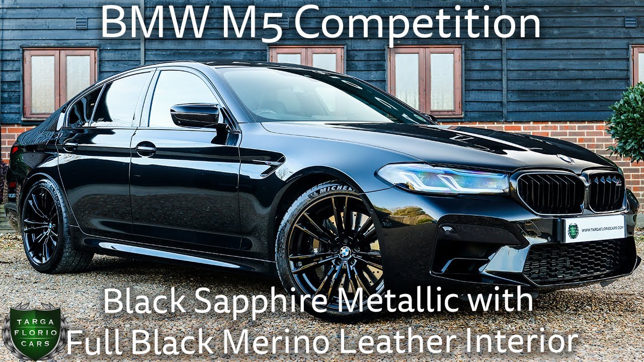 BMW M5 Competition registered April 2021 (21) finished in Black