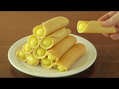  ,           Custard Roll Cake