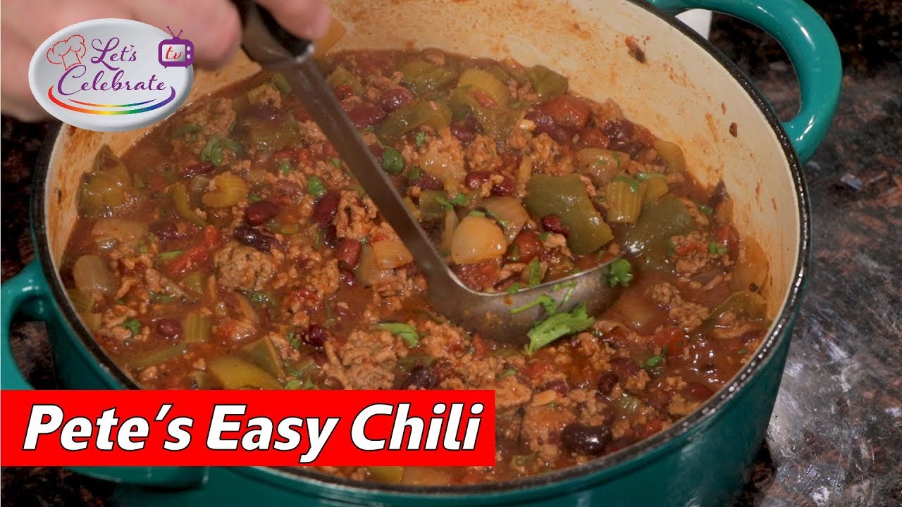 Pete's Easy Chili A Hearty Chili with Beans YouTube