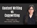 What makes you more money copywriting or content writing