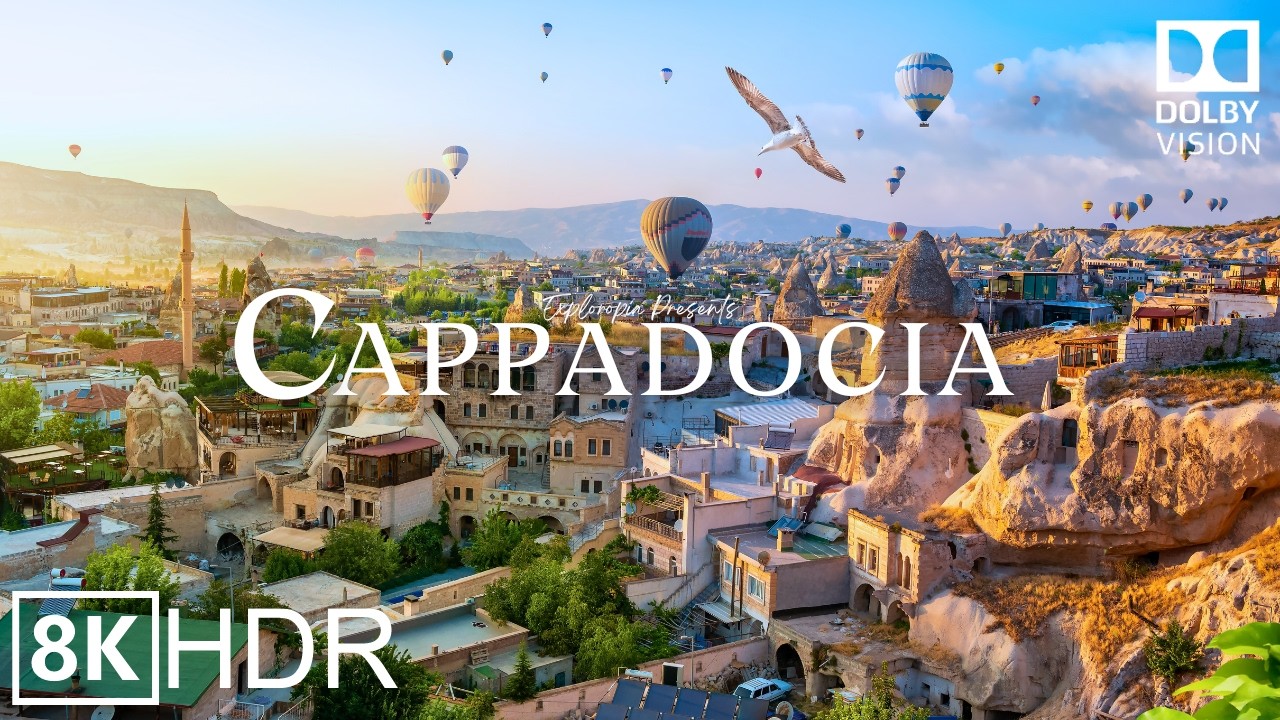 Cappadocia, Türkiye, 8K ULTRA HD HDR 60FPS in Drone Video Dolby Vision™