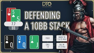 Short Stack Action! Dom is drilling the 10bb LJ (30bb) vs BB spot from the Big Blind ♤ DTOPostflop ♤