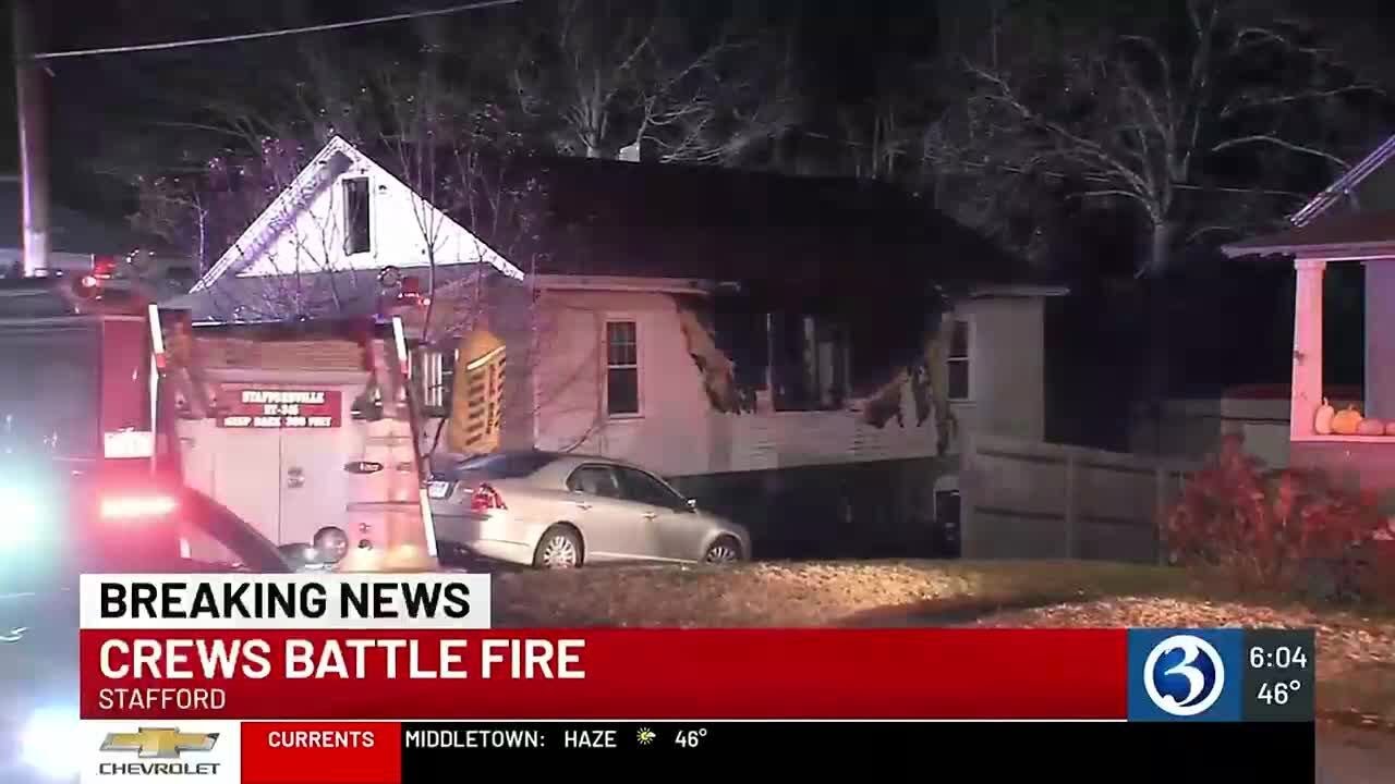 VIDEO: Multiple crews respond to house fire in Stafford - YouTube