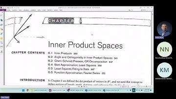 MAT2611 Session 10 Topics Inner Product, Gram Schmidt process 160548 Meeting Recording