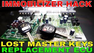 Immobilizer Hacking Lost or New Keys for Lexus Toyota | ECU Replacement Immobilizer Hack