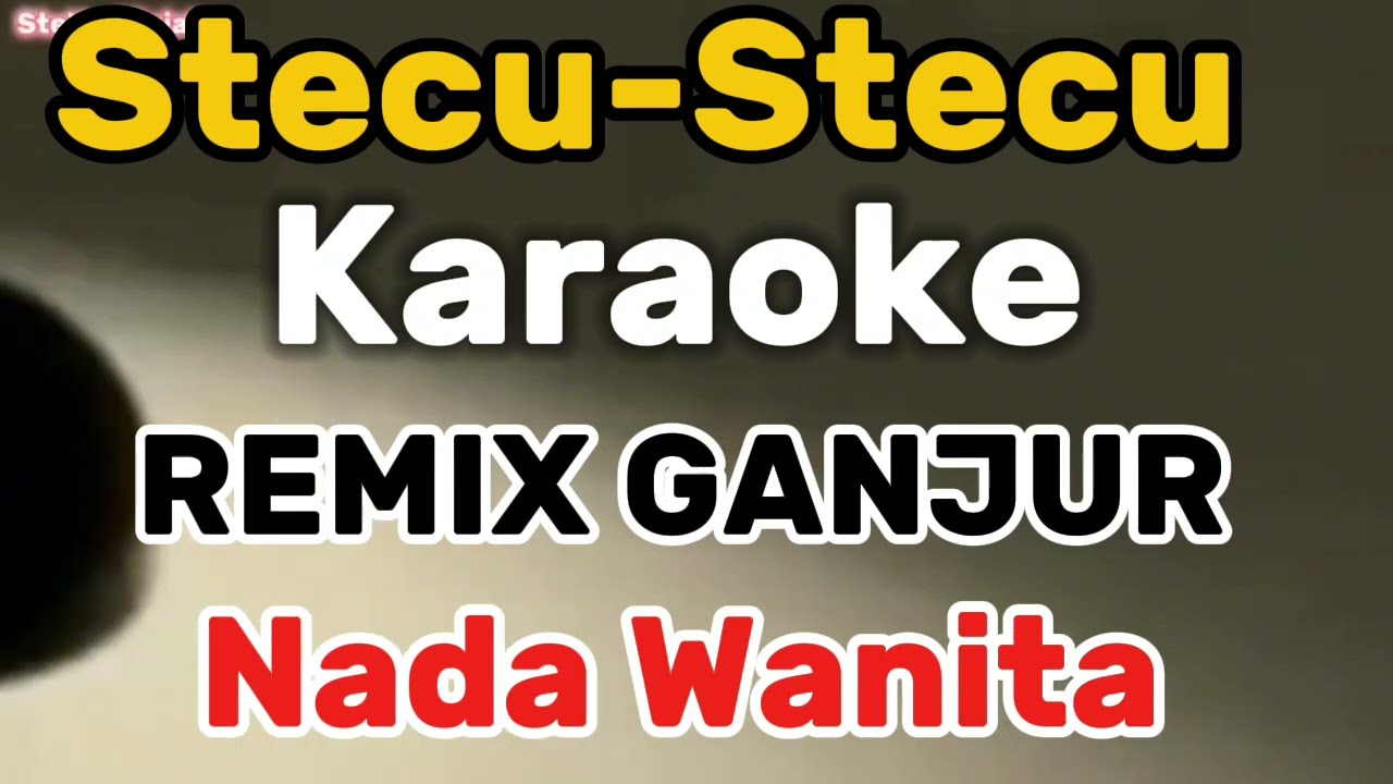 Stecu-Stecu Karaoke || Remix Ganjur || Nada Wanita