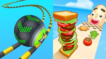 Going Balls vs Sandwich Runner - All Level Gameplay Android,iOS - NEW MOD APK MEGA UPDATE GAMEPLAY