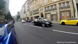 Jaguar F Type And Xk Accelerating In London