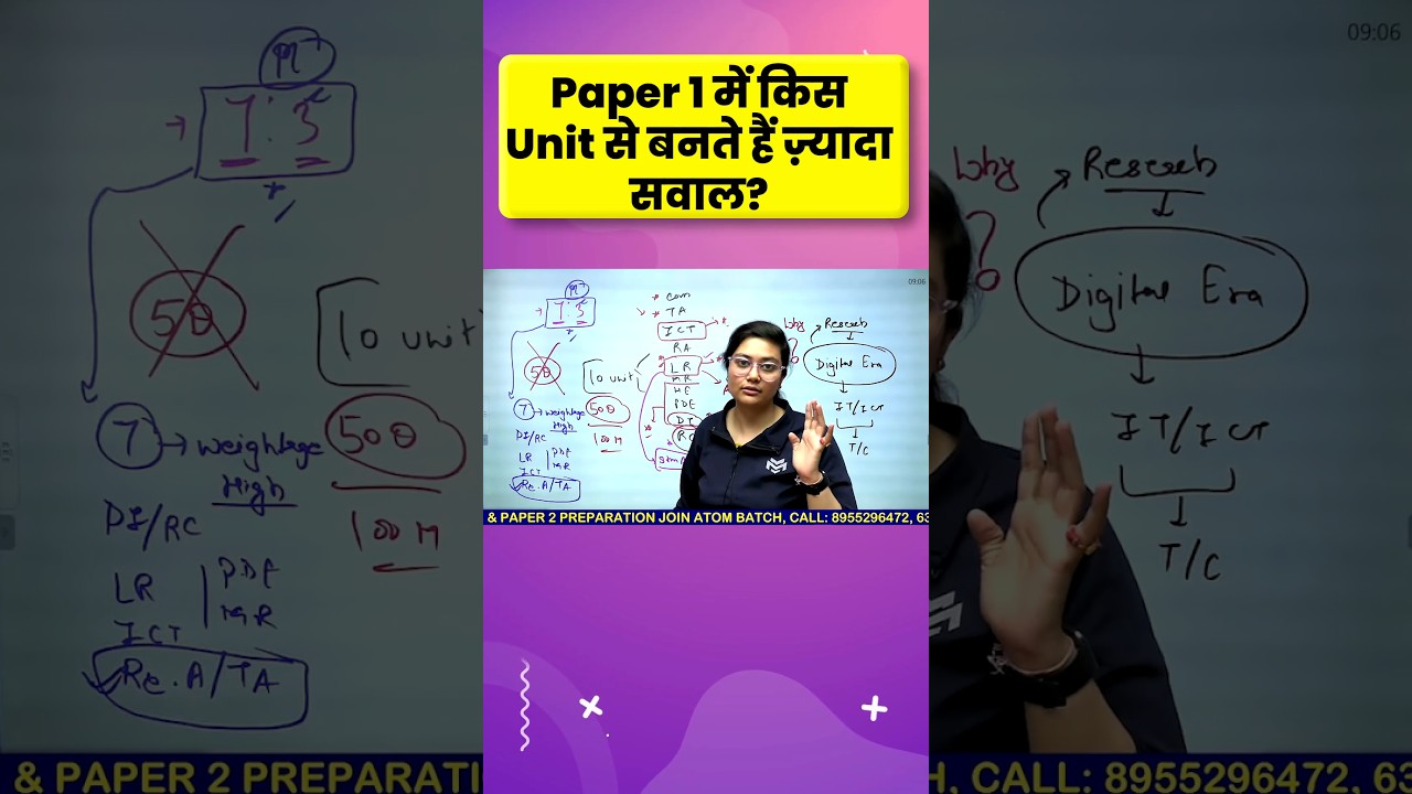 UGC NET Paper 1 | Important Units of Paper 1 #shorts #shortsfeed #ugcnet2024  #ugcnet #jrfadda