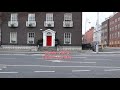 Dublin city empty streets in lock down