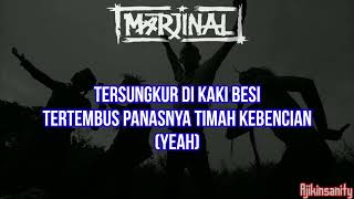 MARJINAL- Banyak Dari Teman Temanku Lirik