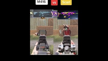 PUBG mobile M416 glacier skin Vs Scarl SAMSUNG A3,A5,A7,J2,J5,J7,S5,S6,S7,S9,A10,A20,A30,A50 #shorts