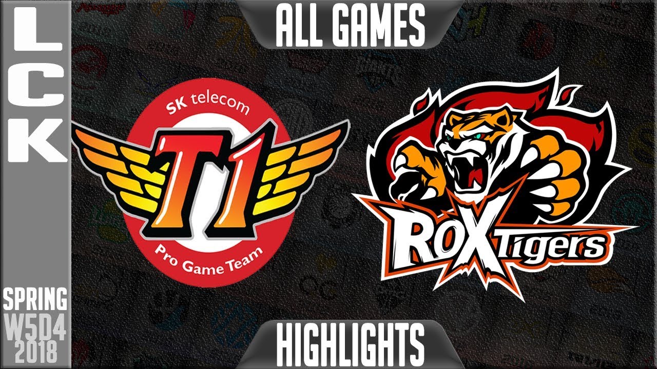 SKT vs ROX Highlights ALL GAMES | LCK Week 5 Spring 2018 W5D4 | SK Telecom T1 vs ROX Tigers