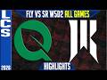 FLY vs SR Highlights ALL GAMES | LCS Spring 2026 W5D2 | FlyQuest vs Shopify Rebellion