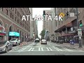 Atlanta 4k  driving downtown  georgia usa