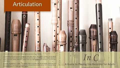 Articulation on the recorder