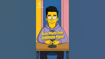 I Turned Myself into a SIMPSON?! AI Magic Revealed! #SimpsonsAI #AIArt #PhotoToCartoon
