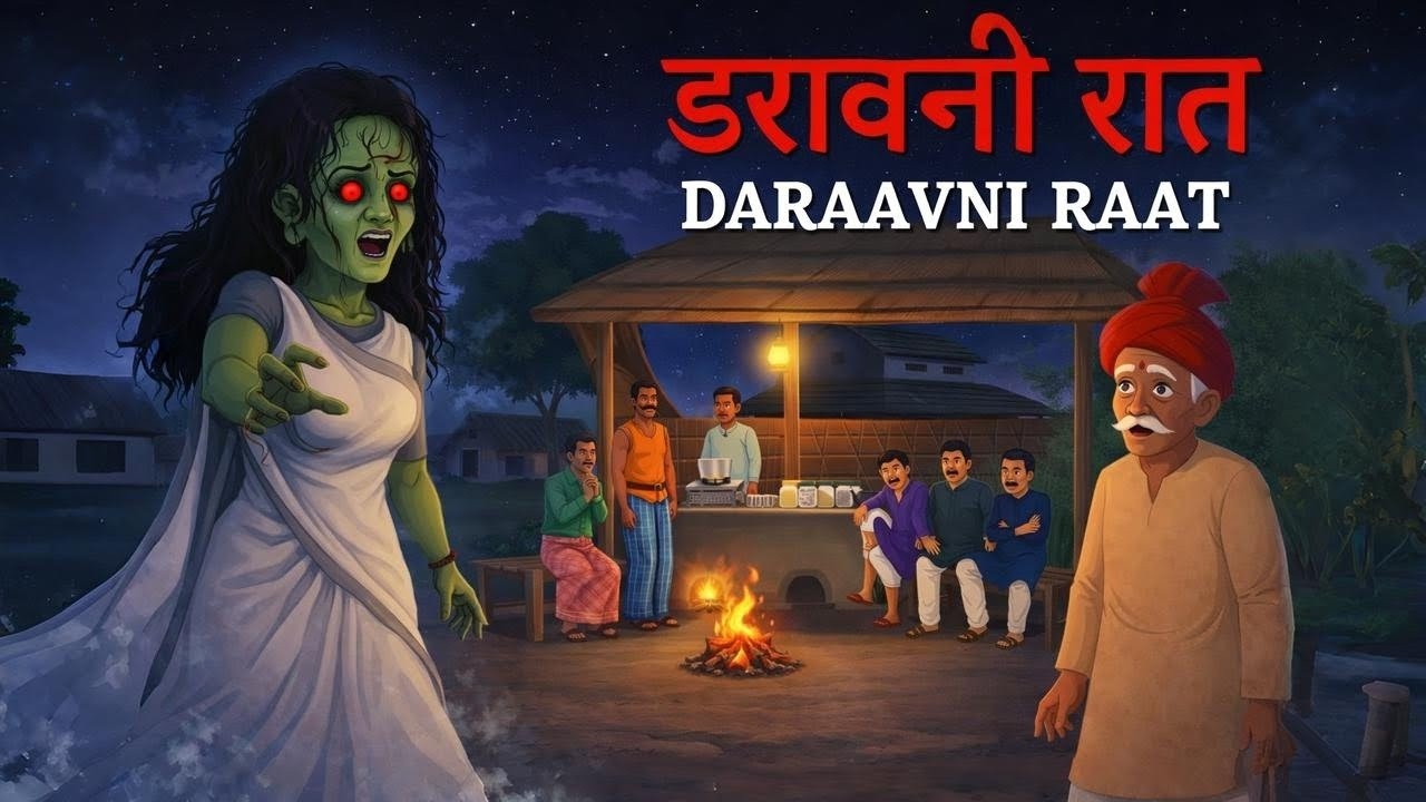 डरावनी रात | ठंड से कांपती चुड़ैल | Horror Story