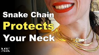 D-Plated Stainless Steel Snake Chain Necklace Is Great Choice For Neck In Your Jewelry Collection
