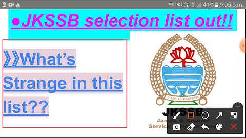 JKSSB Provisional Selection list out || Selection list of Sub-Inspector & Assistant Compiler