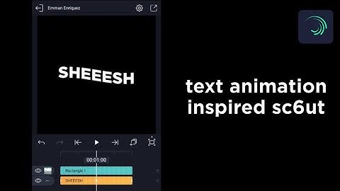 text animation inspired sc6ut | alight motion tutorial | frozenheart