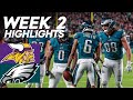 Vikings vs. Eagles | 2023 Week 2 Highlights