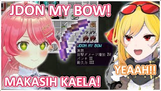 Lama Tak Bertemu KAELA Di Minecraft, MIKO Dapat Hadiah 'JDON MY BOW' Dari KAELA | (Hololive Clips)