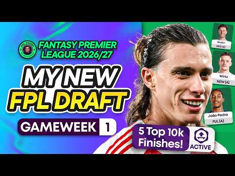 MY NEW FPL DRAFT! 💥 HAALAND WORRIES? 🇳🇴 5X TOP 10K FINISHES 🏆 | Fantasy Premier League 2026/27 thumbnail