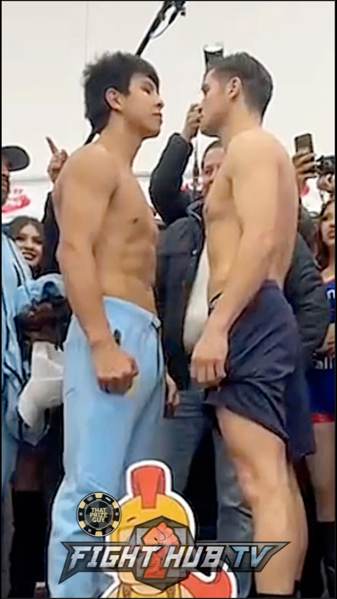 Jaime Munguia STEPS TO Bruno Surace at final FACE OFF!