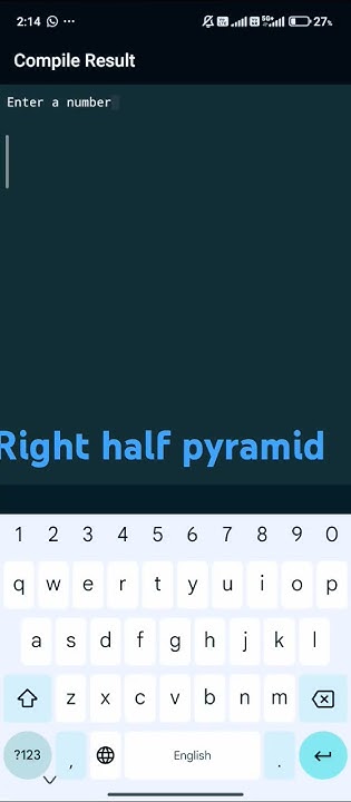 Right half pyramid printing in C programming #patternprinting #coding ...