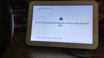 Alexa weather alert