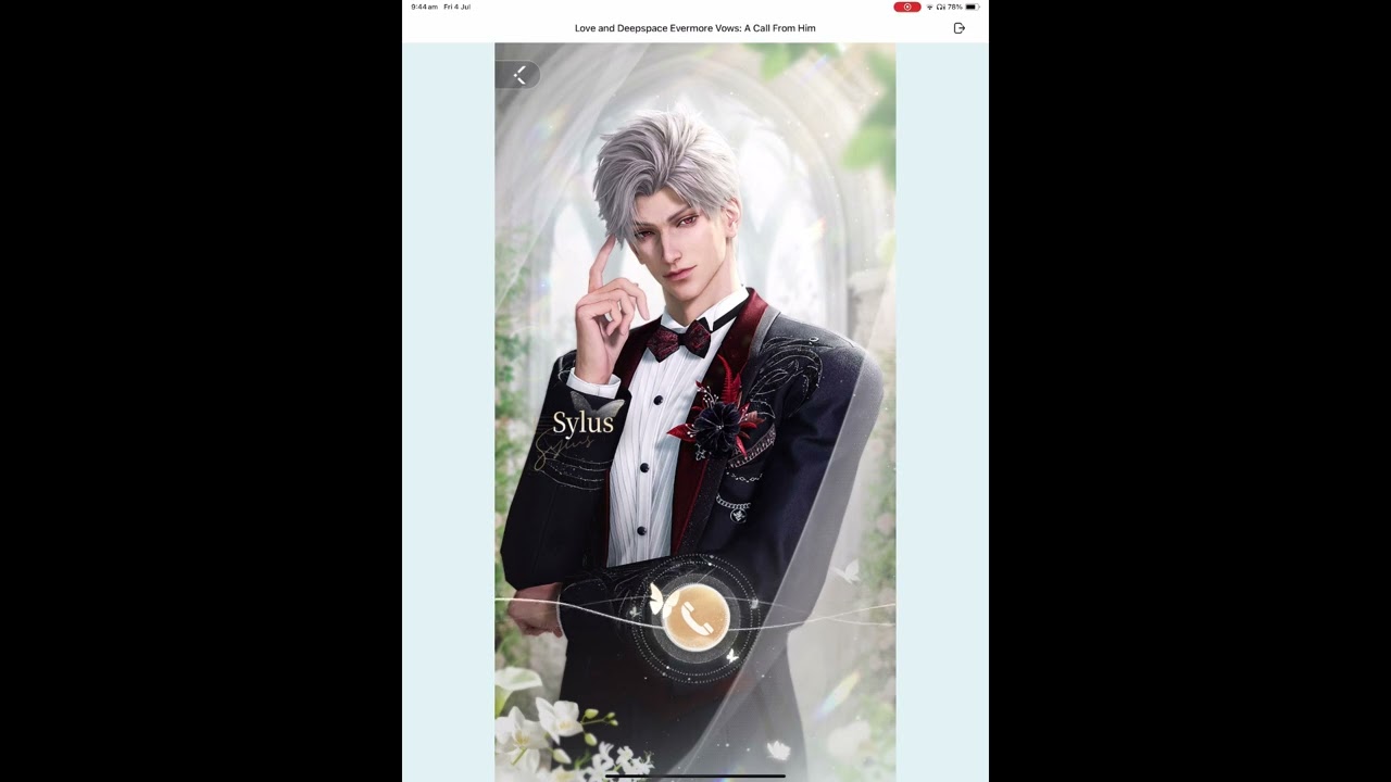 Love and Deepspace – Sylus – Evermore Vows Phone Call – English Dub