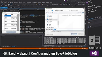 05. Excel + vb.net | Configurando un SaveFileDialog