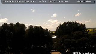 7 September 2016 - North Facing WeatherCam Timelapse