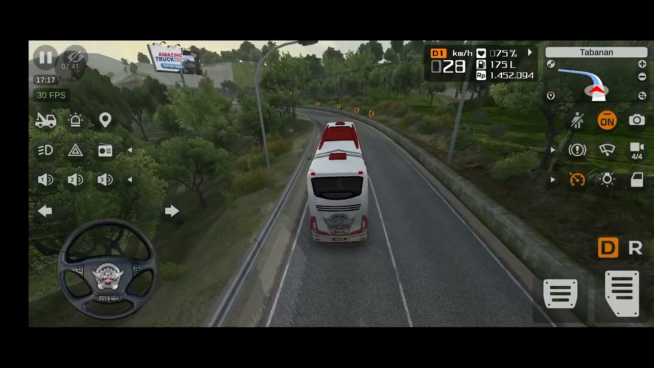 শান্ত বিকেলে বাসের স্টিয়ারিং হাতে কিছু সুন্দর মুহূর্ত।