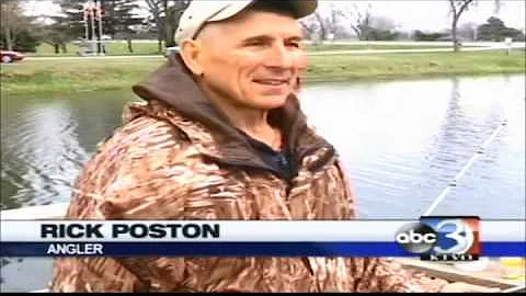 Anglers took advantage of the restocking of trout in Ottumwa