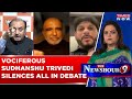 Sudhanshu trivedis complete takedown on congress  aimim panelist watch fierce debate  times now