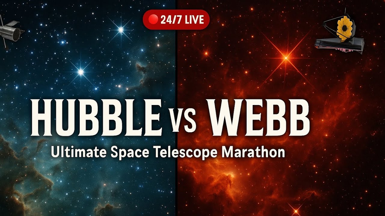 🔴 24/7: Hubble & James Webb Space Telescope Documentary Marathon LIVE | Best of Both
