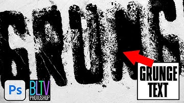 How to Quickly Create Awesome, GRUNGE Text in Photoshop