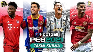 eFootball PES 2020/21 - myClub/Ana Lig Takım Kurma (Forma, logo yapımı vs.)