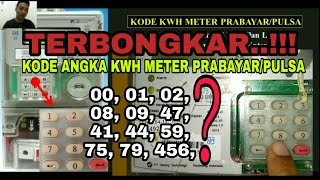 Kode angka KWH meter prabayar, Ternyata ini fungsinya