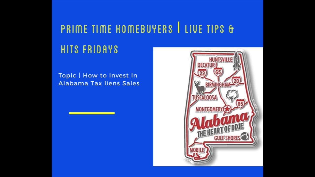 Alabama Tax Liens Is Alabama A Tax Lien Or Tax Deed State? YouTube