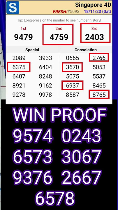 HOW TO Calculate Singapore Pools 4D Number BIG WIN PROOF #shorts #short #shortsfeed #cna #singapore