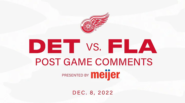 Dylan Larkin & Coach Lalonde | Post Game 12/8