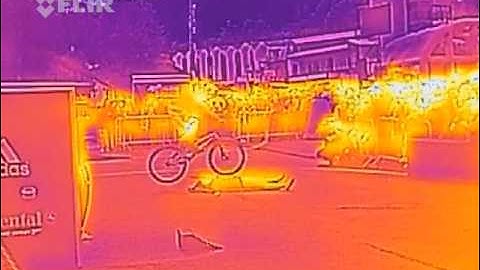 Bike Tricks in FLIR ONE Thermal!