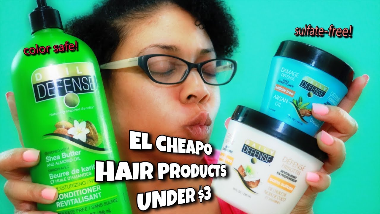 Daily Defense CHEAP Hair Products Under 3! YouTube