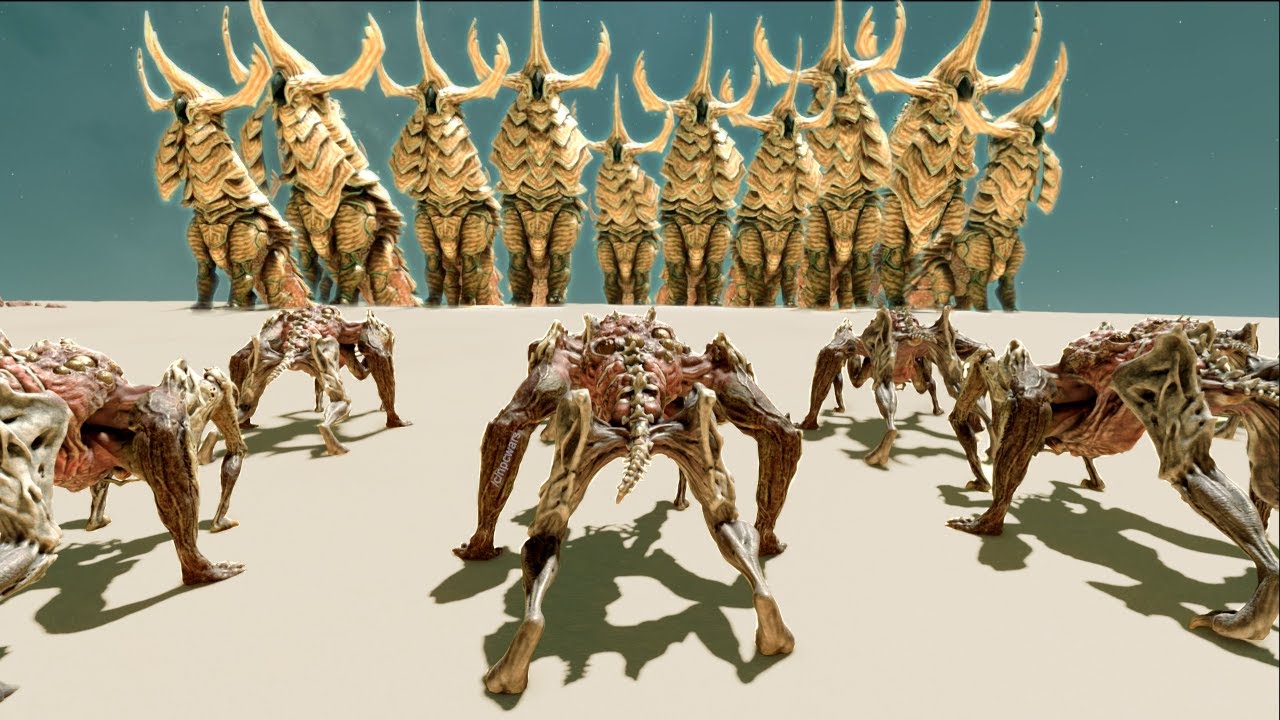 10 Terrormorphs vs 10 Aceles - Starfield