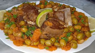أطباق عيد الأضحى طاجين الزيتون بالحم غنمي مرقة حمراء  خاتر  و بنين بزاف