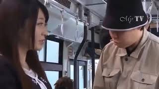 Japan bus vlog - My beautiful angel riding the bus